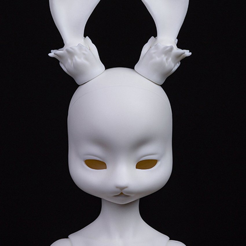 bjd幽谷1/4女萨芬娜素头单头(sd娃娃同类正版树脂)人形兔耳