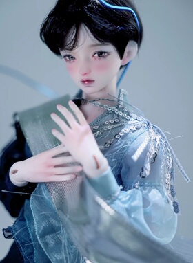 bjd黑曜石伊森1/4男娃xaga裸娃全套sd娃娃4分溜冰王子小喵汪