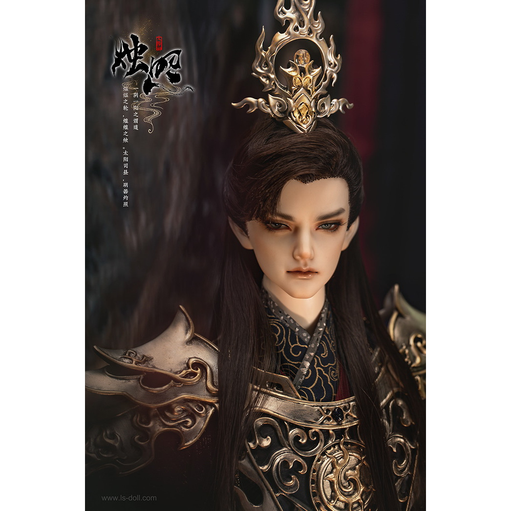 现货】bjd龙魂三尖美人尖毛坯假发1/3男烛照头发LHWG3-1016小喵汪