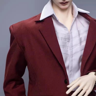 bjd1/3傲灵师70/75/叔体休闲西装自制衣服 bid壮叔hid75娃衣官服