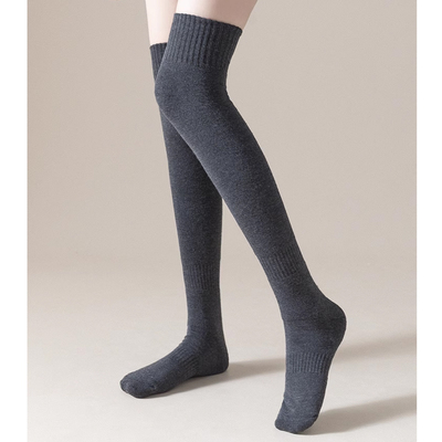 换季福利~加厚毛圈长筒棉袜女过膝袜子纯棉加厚秋冬保暖囤货