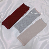 外贸加厚毛圈菱格袜套护脚踝保暖防风护小腿关节手肘柔软舒适女秋