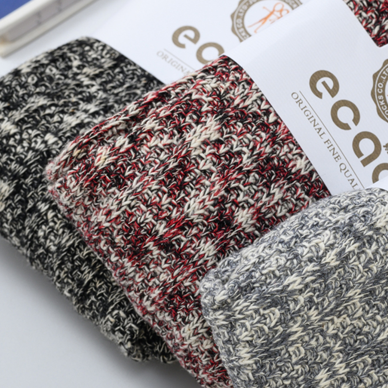 日系复古配长靴袜子女秋冬粗线过膝保暖长筒棉袜防滑高筒袜堆堆袜