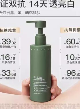水之蔻身体乳美白烟酰胺保湿补水滋润果酸夏天清爽沐浴露女