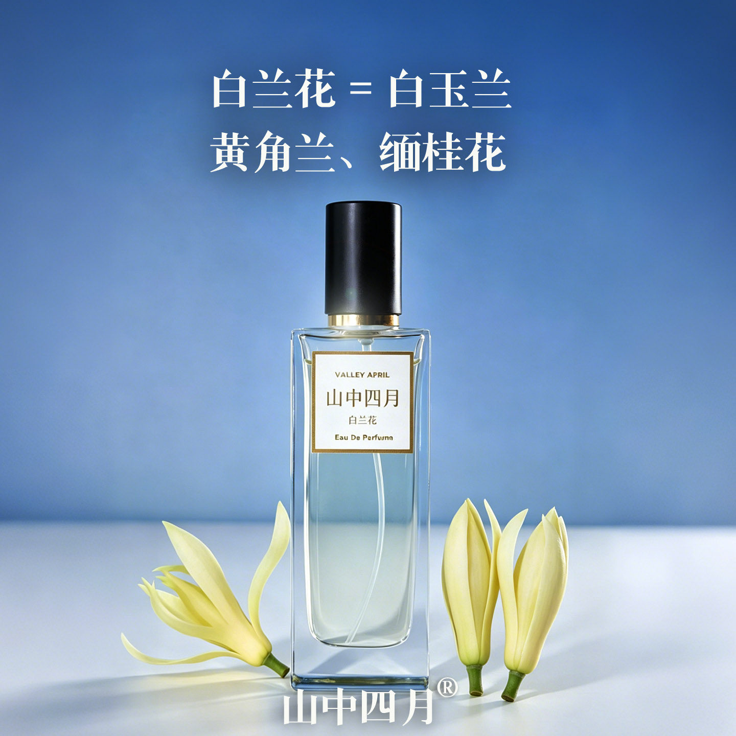 正宗白兰花香水山中四月白玉兰黄桷兰黄角兰缅桂花味还原清新持久