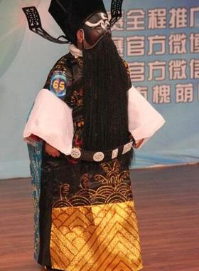 少儿京剧戏服 儿童戏曲舞台装演出服 小包公服 儿童黑蟒 黑色蟒袍