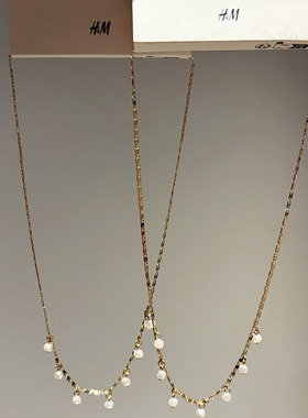 HM珍珠欧美大牌走秀项链代购折扣