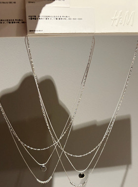 HM正品包邮代购欧美项链叠戴