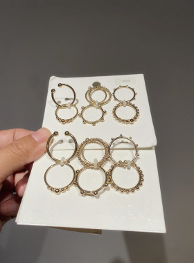 HM正品特价清印度产21年款戒指金属COS几何造型欧美百搭RMB69.9