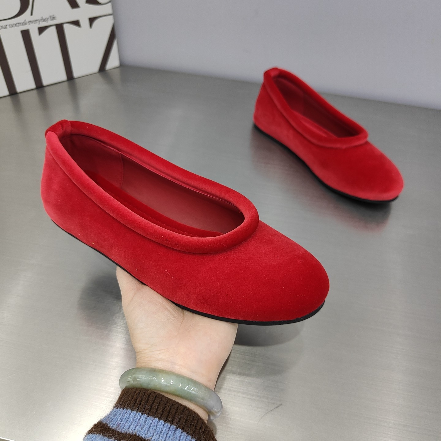 天鹅绒奶奶鞋浅口单鞋女2026早春新款平底圆头一脚蹬玛丽珍女鞋潮,女鞋,浅口单鞋,淘宝优惠券,粉丝福利购,淘宝优惠卷