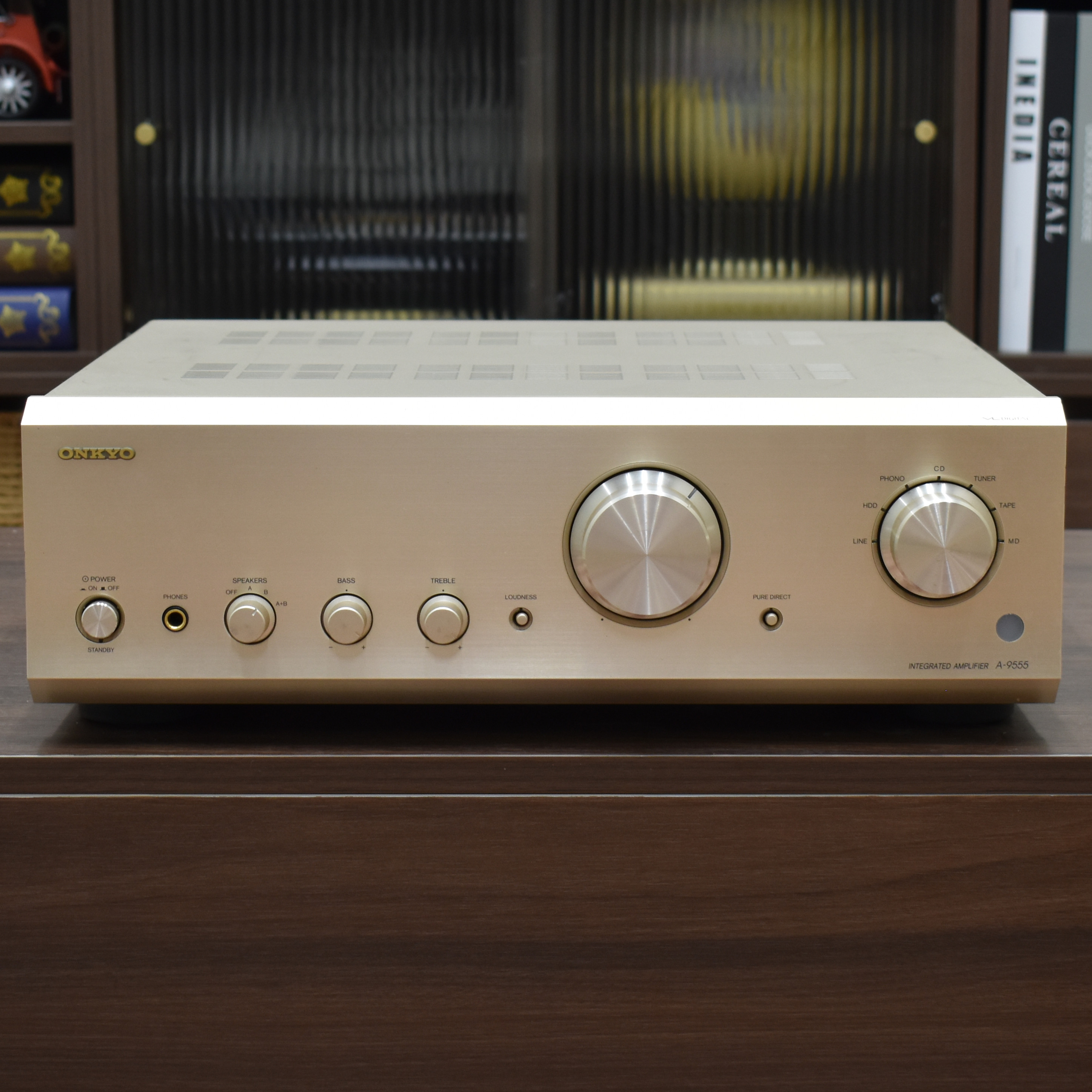 二手原装日本进口Onkyo/安桥 A-9555 HIFI发烧纯功放机大功率