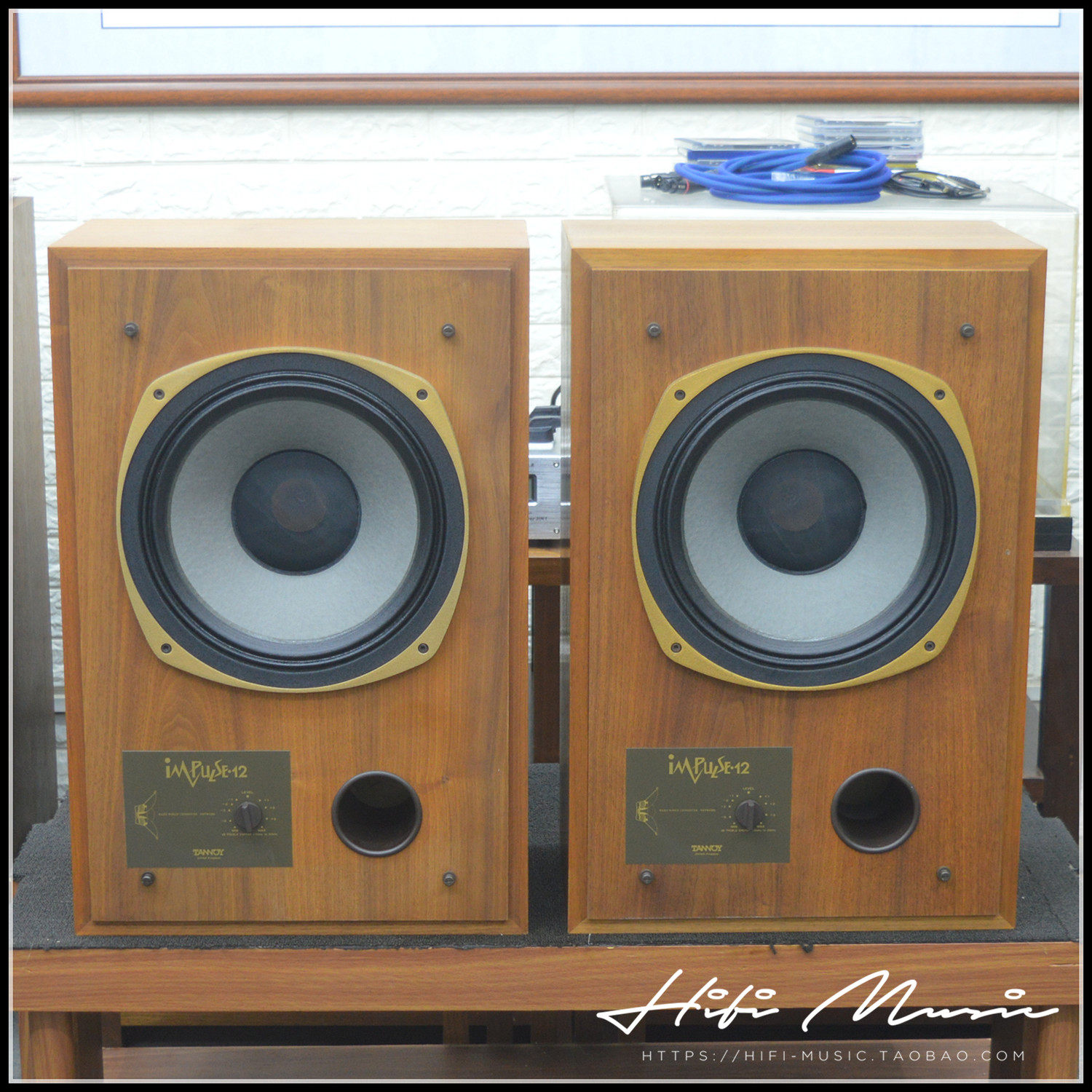 二手原装英国进口Tannoy天朗impulse 12发烧12寸同轴无源书架音箱