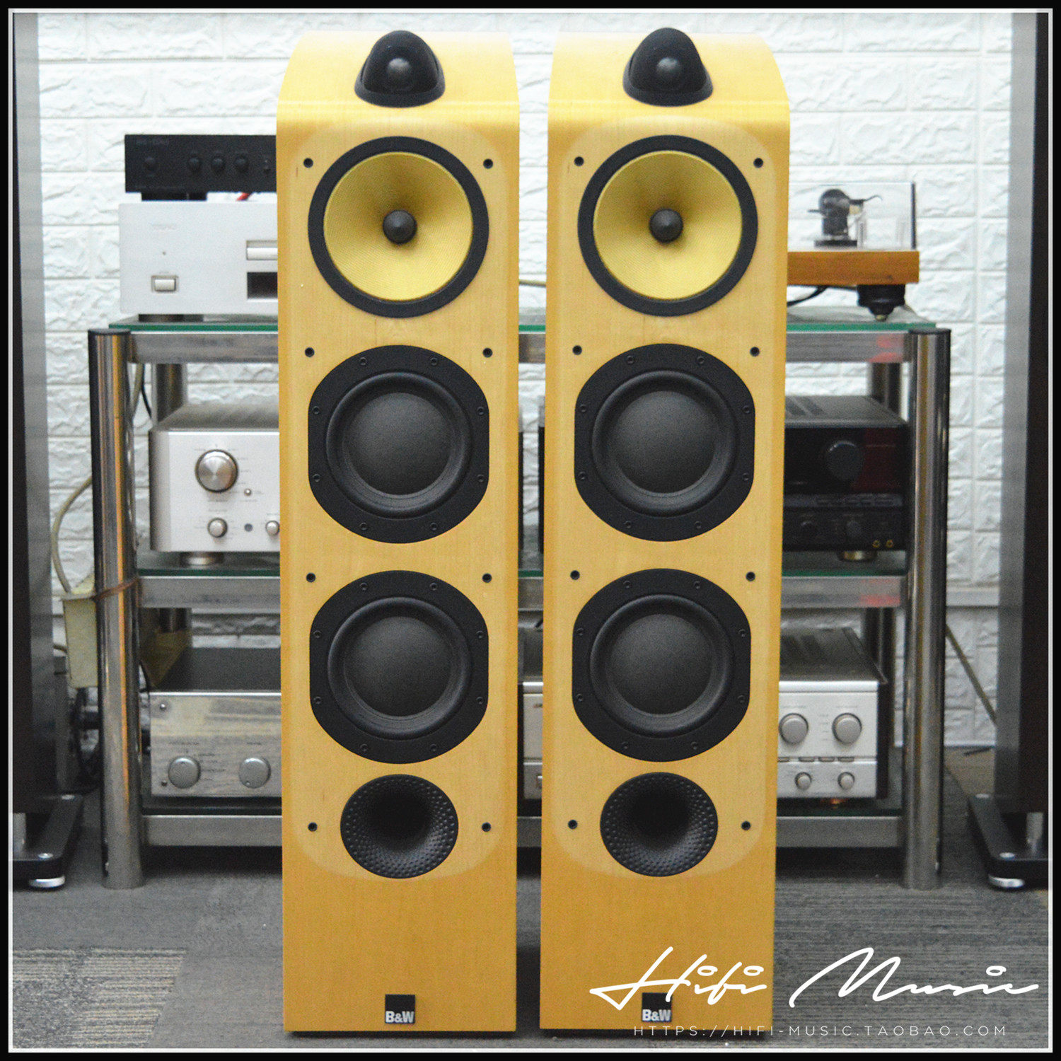 二手原装英国进口 B&W/宝华 703 hifi发烧家用落地音箱 双6.5寸