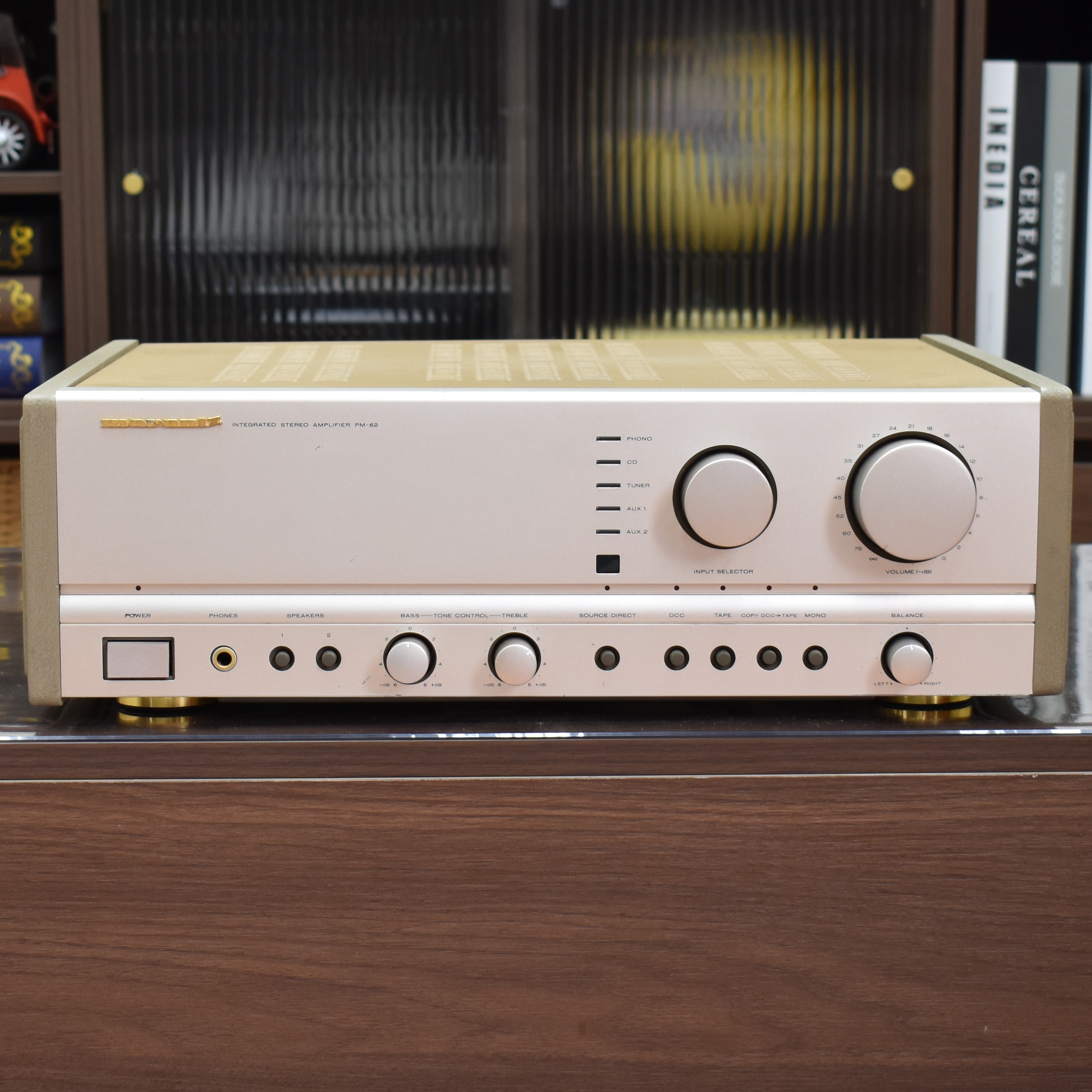 二手原装日本进口Marantz马兰士PM-62HiFi发烧甲类合并功放机100V