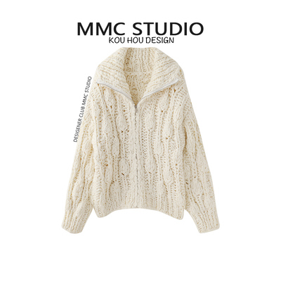 秋冬加厚纯色百搭宽松拉链开衫