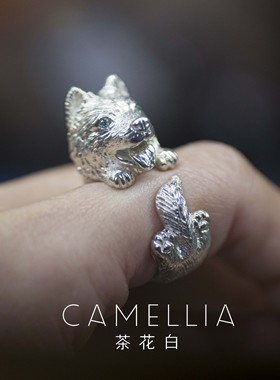 手工开口戒指纯银原创设计