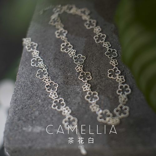 送你一朵小花花纯银项链