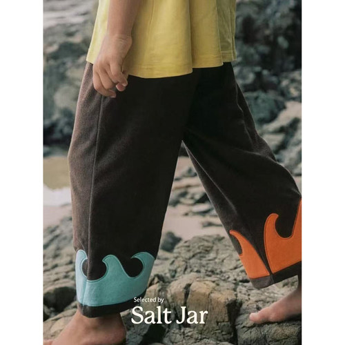 Salt Jar选品 澳洲小众 26AW 儿童彩色海洋毛圈长裤