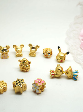 diy烧蓝可爱卡通小配饰手链坠