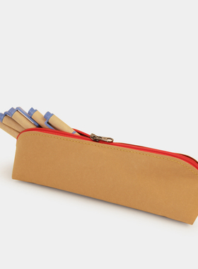 不纸如此 原创设计水洗牛皮纸个性拉链笔袋03 简约学生上班