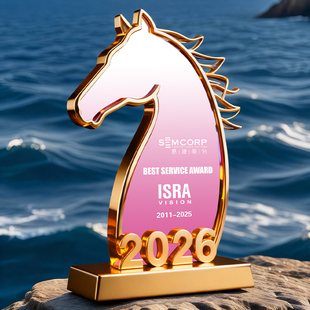 新款2026马年颁奖马到成功水晶奖杯定制创意冠军奖牌优秀员工年会