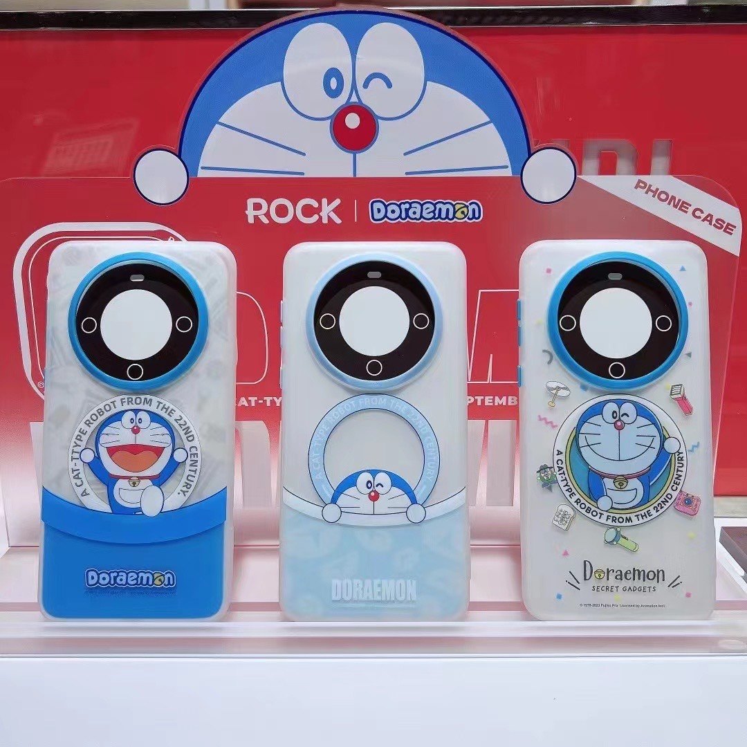 rock洛克哆啦A梦适用华为mate60pro磨砂磁吸MATE6