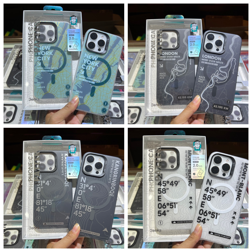 新款Benks城市山野系列苹果16promax磁吸手机壳镜头防摔iPhone15Pro保护套原创高级简约个性网红镜头全包潮流