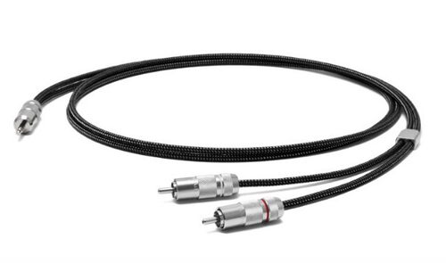 日本Oyaide欧亚德 HPSC-35R 3.5转2RCA双莲花一分二信号线音频线