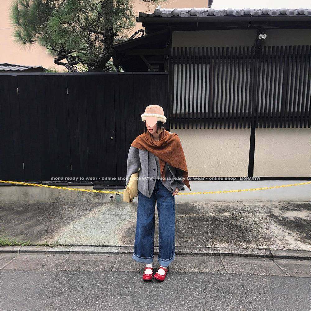 Mona家 经典百搭直筒 时尚休闲高腰牛仔裤女小个子 2025秋季新款