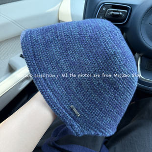 日代倪妮同款渔夫帽秋冬绵羊毛帽子女盆帽大头围显脸小百搭水桶帽