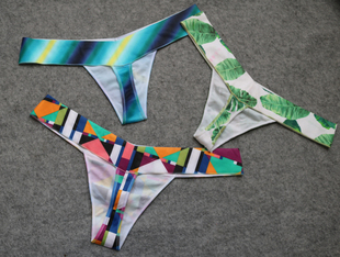 2条装加大码女瑜伽一片式无痕打底tback性感内裤健身运动丁字裤瑕