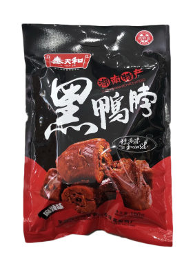 酱板香辣味湖南特产常德黑鸭脖