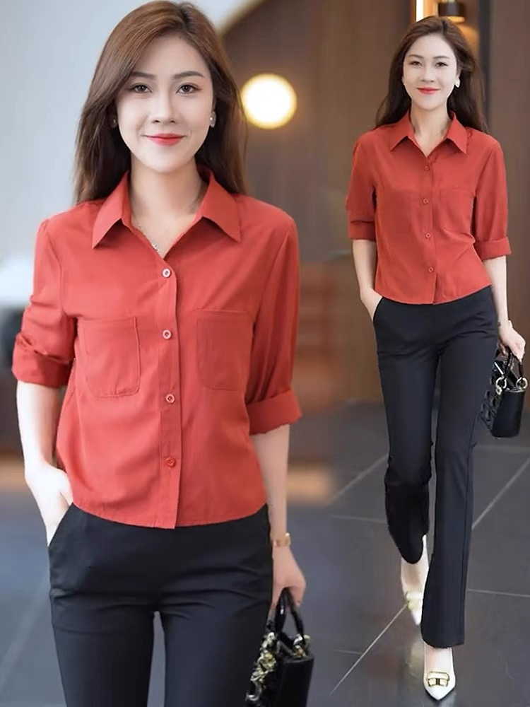 衬衫休闲设计感今年早秋新款长袖