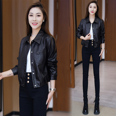 短款皮衣外套女秋季新款上衣服