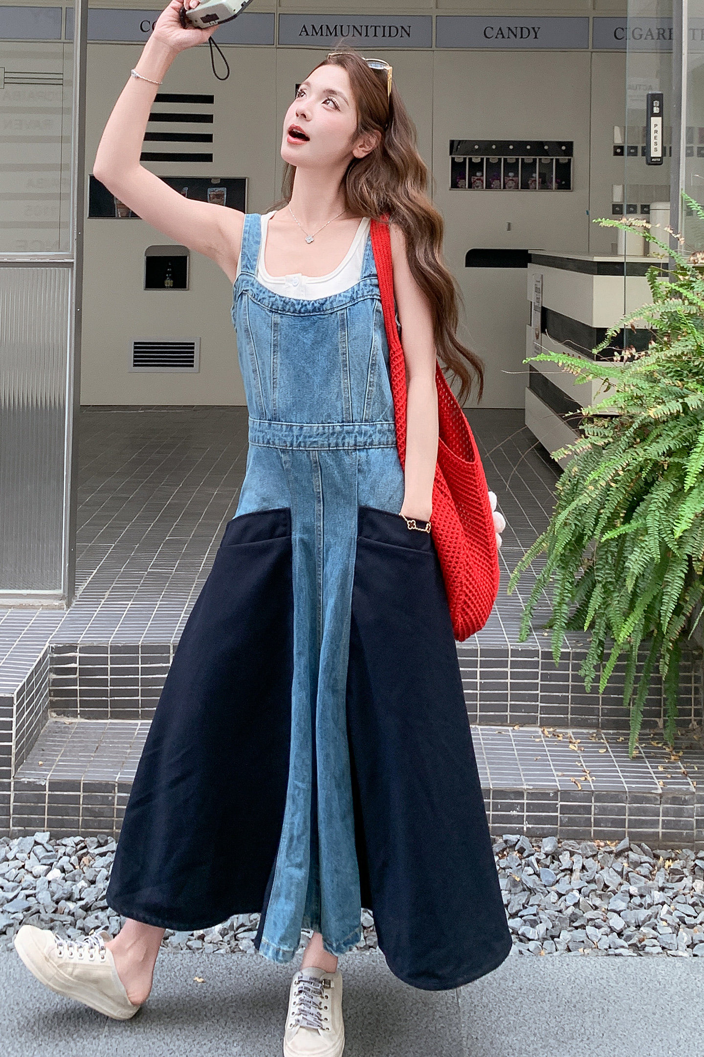 【大货】超高品质牛仔背带裙拼接单件2B175-8502-P165控268,女装连衣裙,浙宝229
