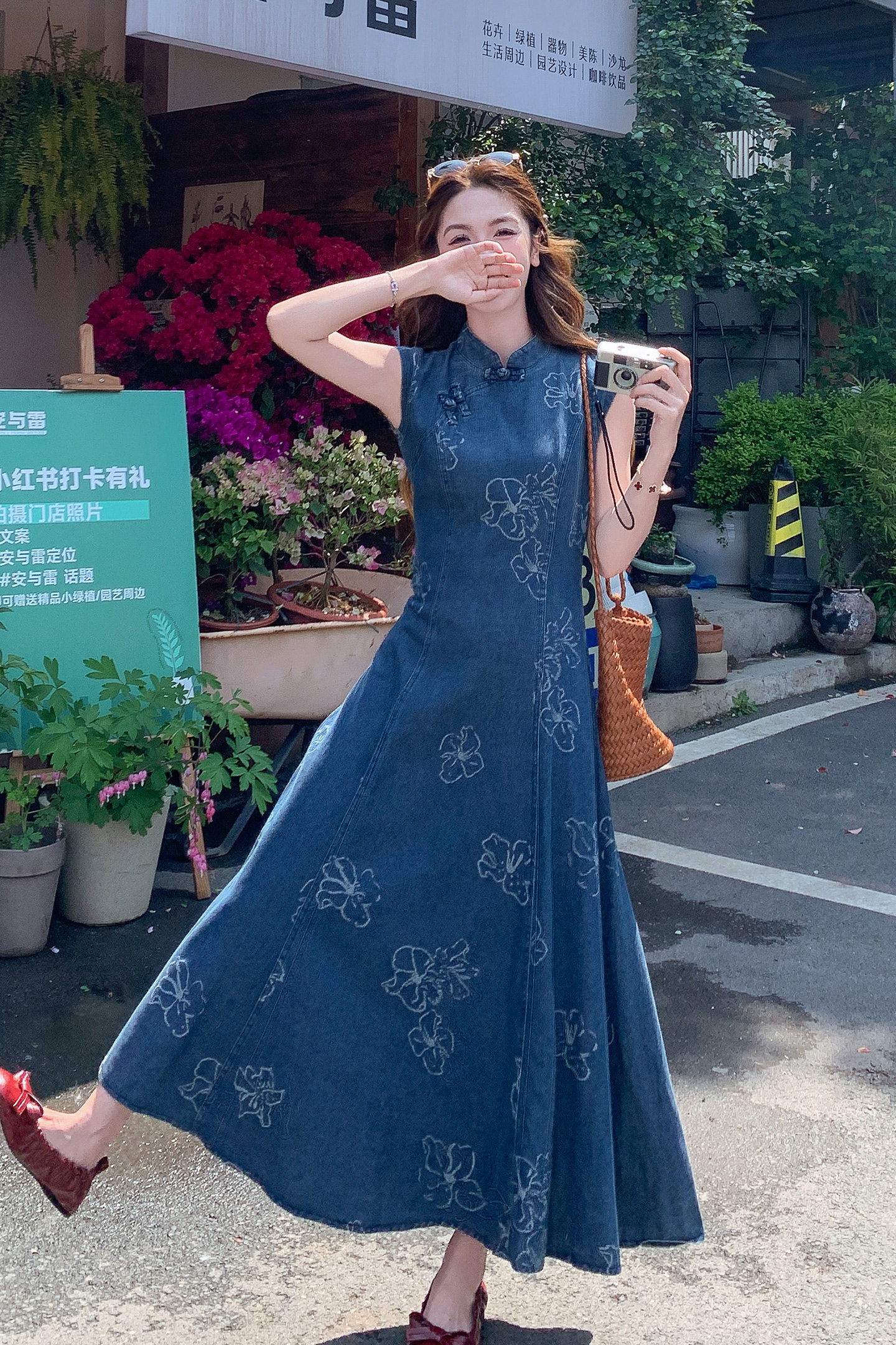 【大货已出】新中式风牛仔裙2B175-8501P155控248,女装连衣裙,浙宝229