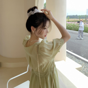 新款！一片式绿色仙女裙229-8178-P115控168图片