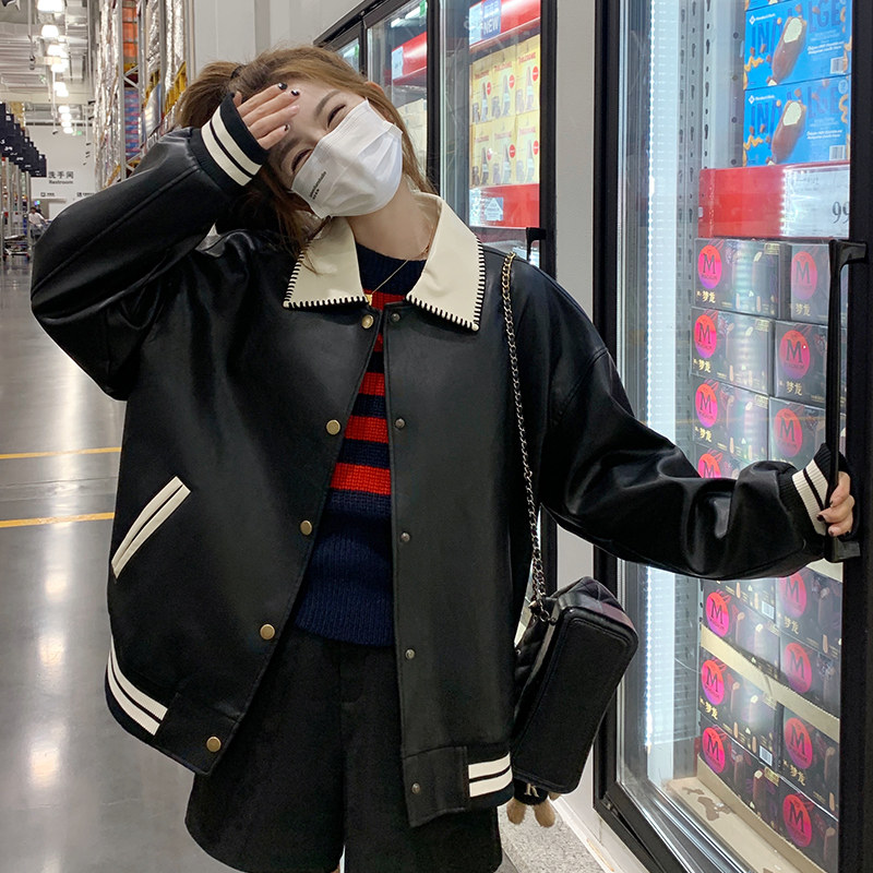 【新款】大货已出23年秋装原版一样皮衣229-8236-P145控198,女装皮衣,浙宝229