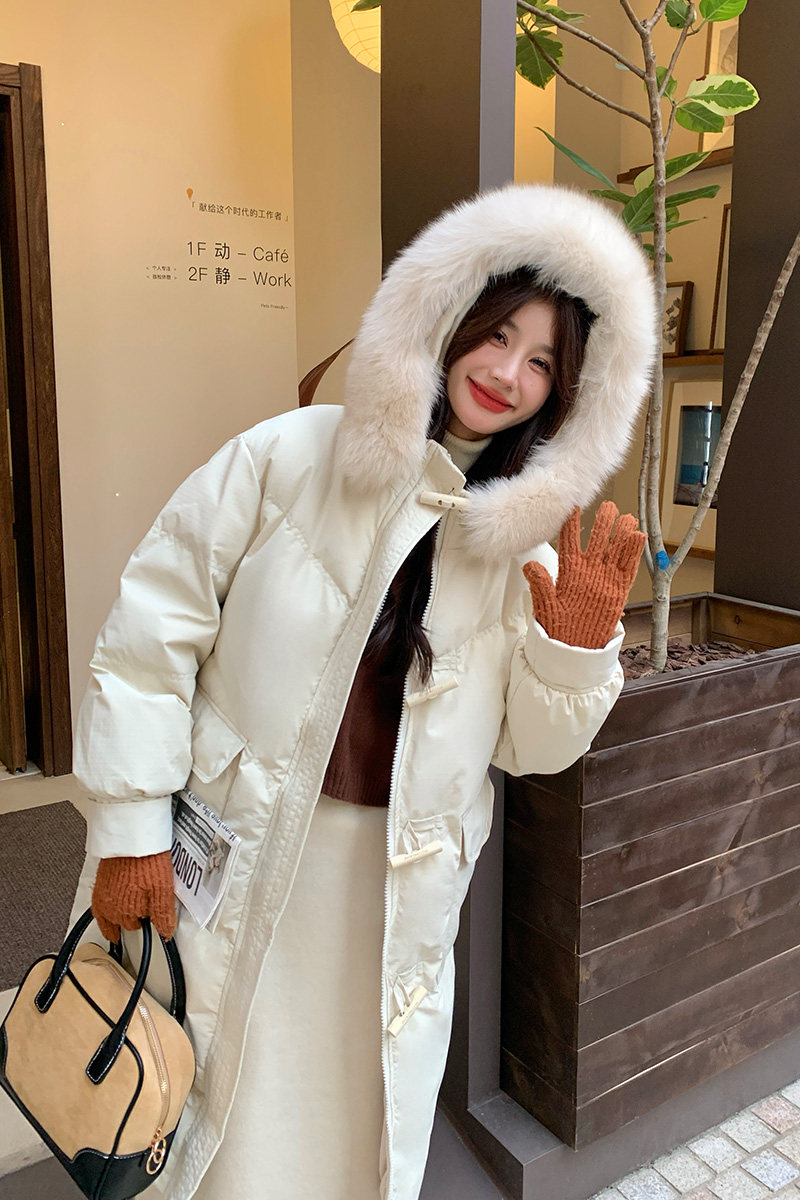 【大货已出】24年大毛领中长款羽绒服两色2B175-8280-P285控408,女装羽绒服,浙宝229