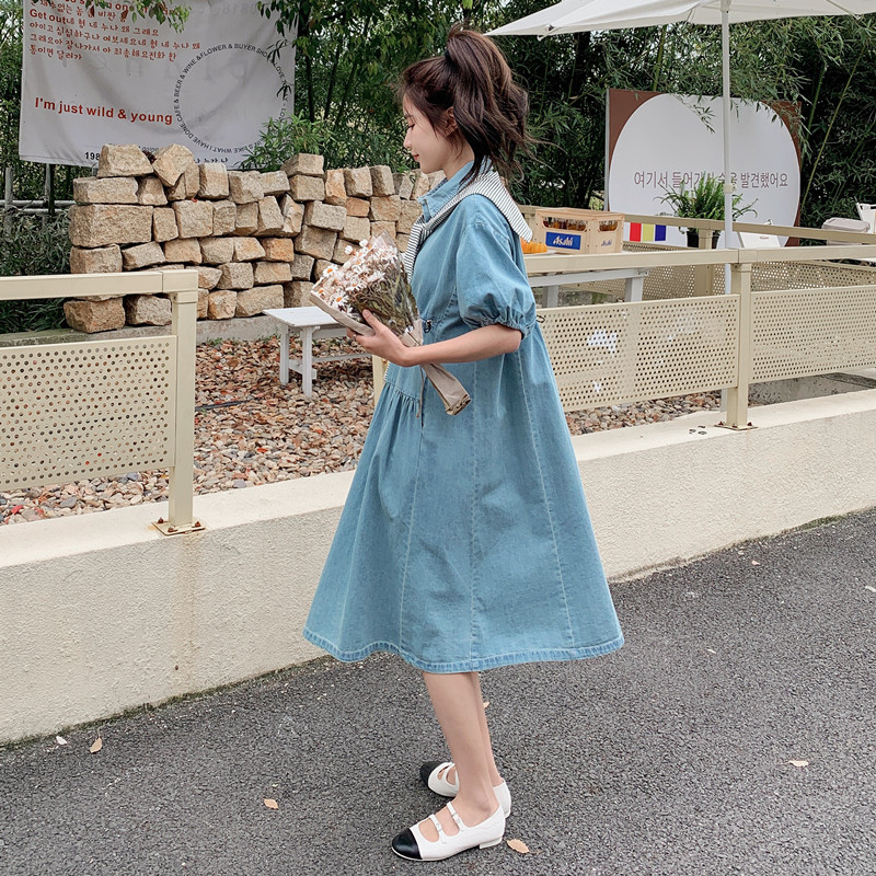 【大货已出】23年夏薄牛仔连衣裙送披肩229-8221-P135控188,女装连衣裙,浙宝229