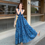 【】夏天蓝色连衣裙2B175-8496-P140控228，女装连衣裙，浙宝229
