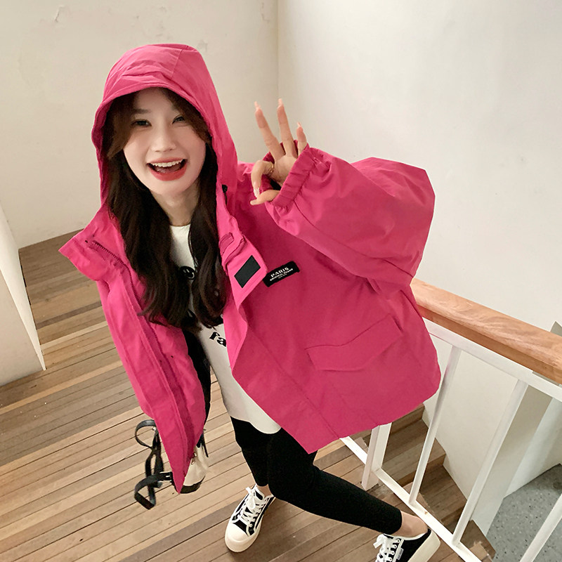 【大货】很特别的玫粉色冲锋衣城市户外风2B175-8288-P165控238,女装短外套,浙宝229