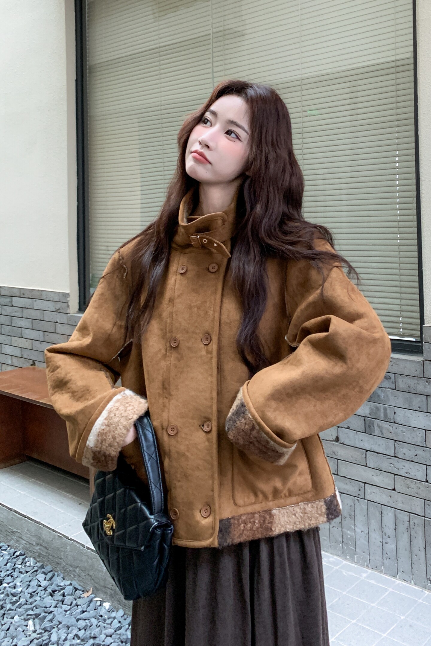 【现货】两面穿皮毛一体2B175-8467-P215控318,女装短外套,浙宝229