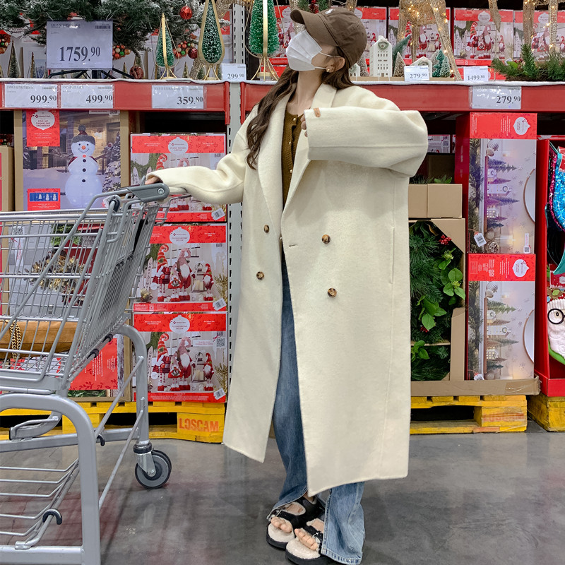 现货高支高密羊毛双面呢大衣含兔毛229-8203-P280控398,女装毛呢外套,浙宝229