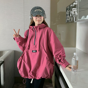 【大货已出】24年树莓粉城市户外风冲锋衣女229-8287-P155控218，女装短外套，浙宝229