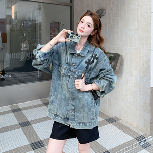 【现货】26年牛仔外套个性贴花2B175-8485-P165控268图片