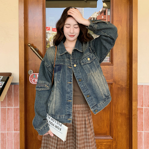 【大货】26年复古色牛仔外套2B175-8488-P165控268图片