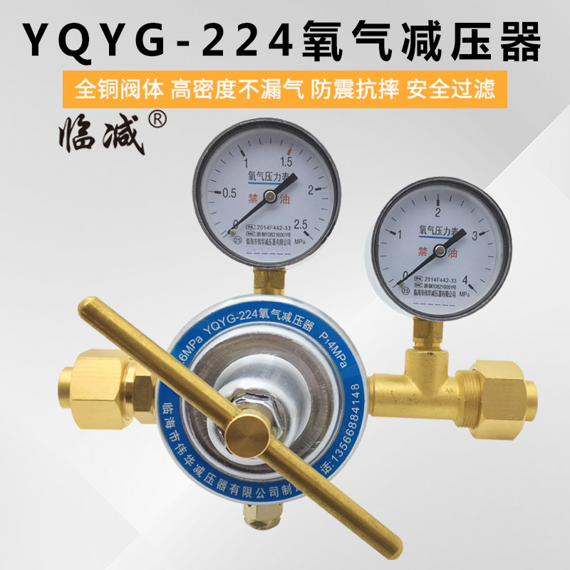 YQYG-224管道大流量氧气减压器