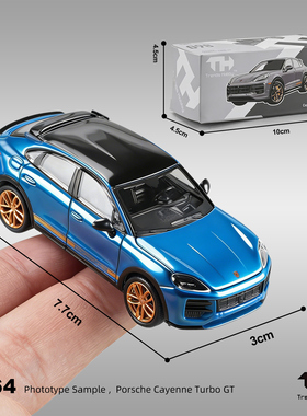 TrendsHobby TH 1:64保时捷卡宴TurboGT SUV越野车合金车模型摆件