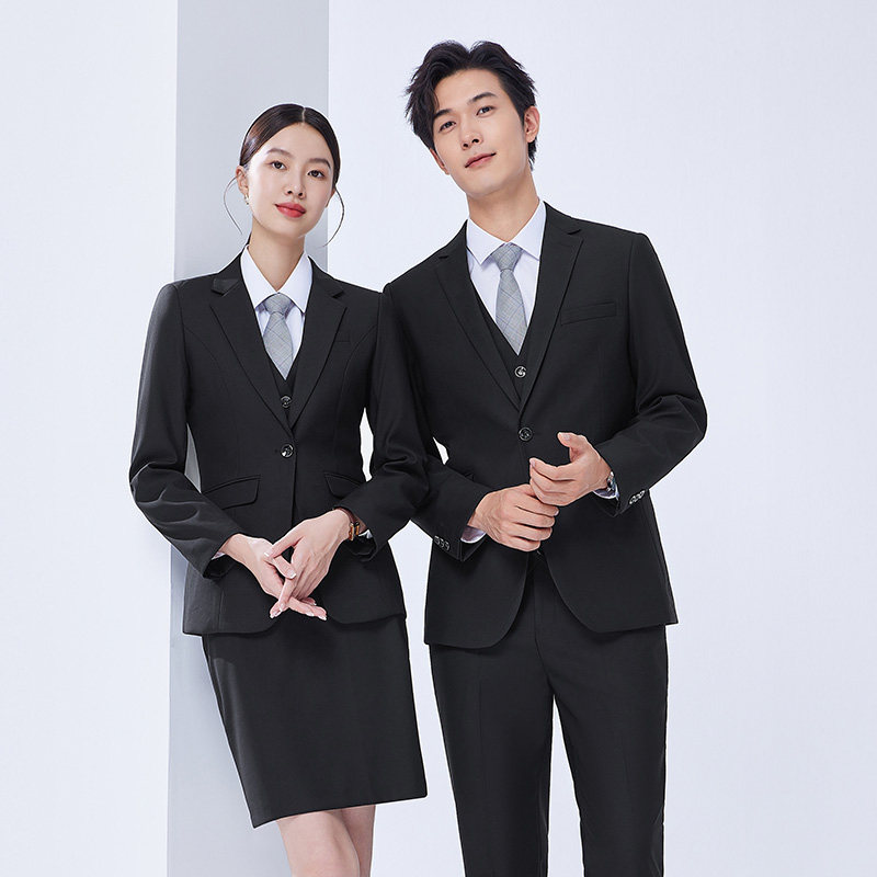 西服套装男女同款职业正装销售工作服公务员4S店置业工装银行制服